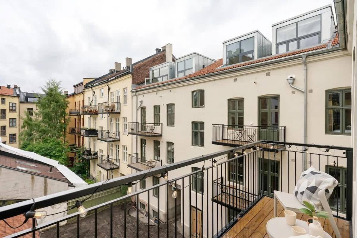 Dinbnb Apartments Gruenerlokka I 2-Bedroom With Double Queen Room & Balcony Oslo Esterno foto